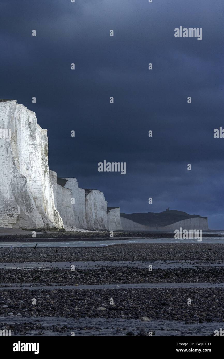 The Seven Sisters Cliffs in Sussex, Regno Unito Foto Stock