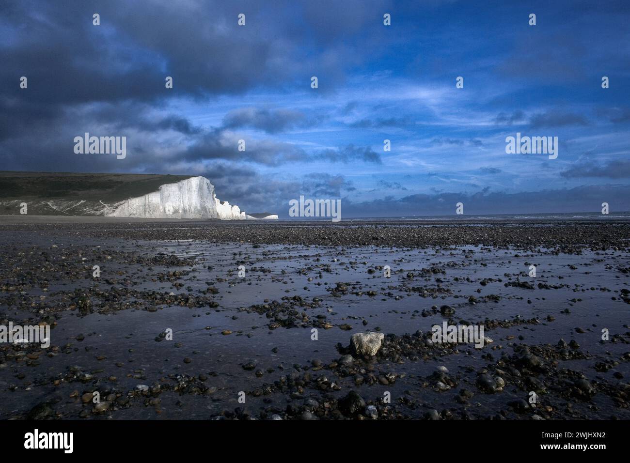 The Seven Sisters Cliffs in Sussex, Regno Unito Foto Stock
