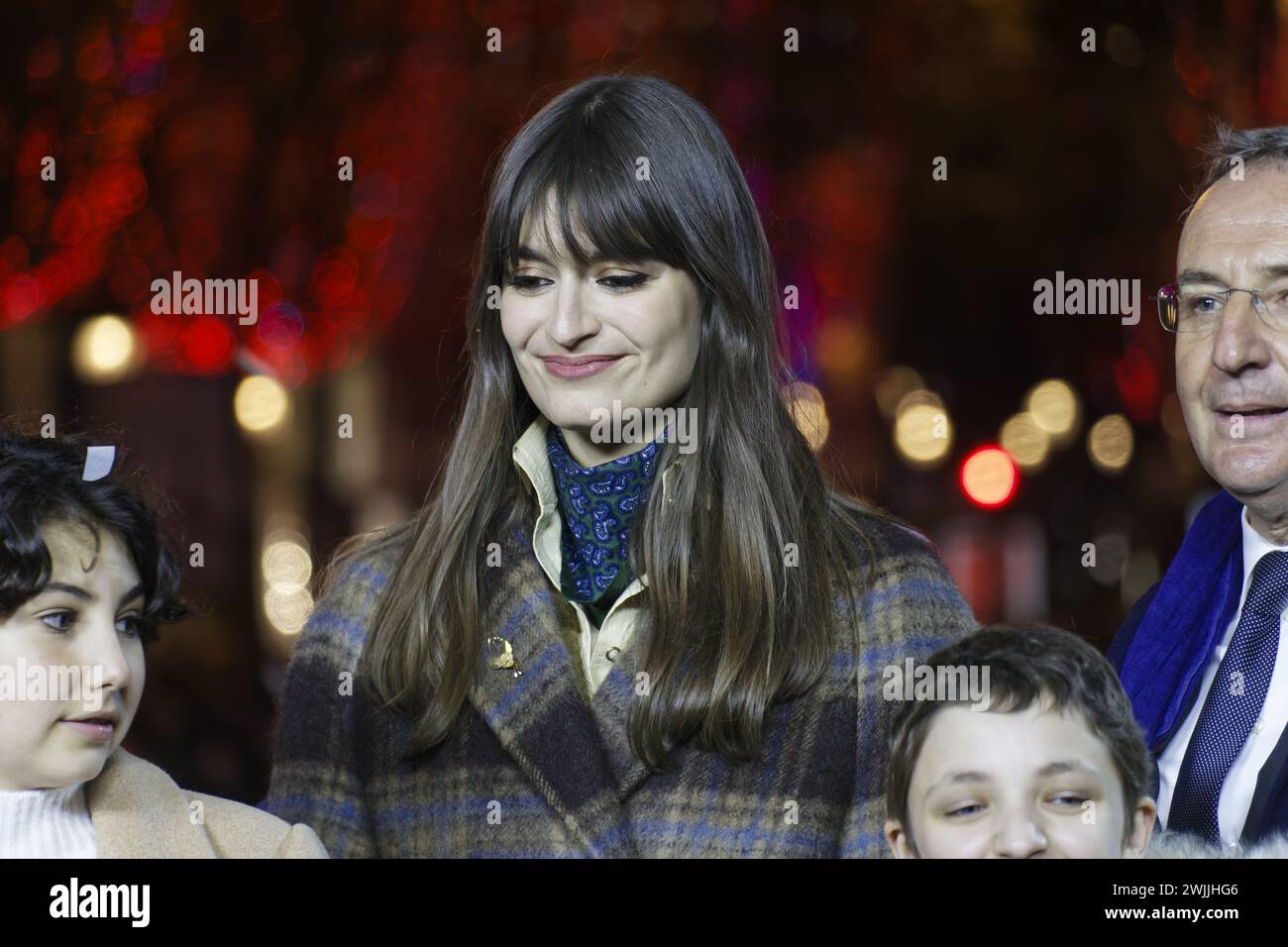 Parigi, Francia .21 novembre 2021. Le illuminazioni natalizie sugli Champs-Elysees il 21 novembre 2021 a Parigi, Francia Foto Stock