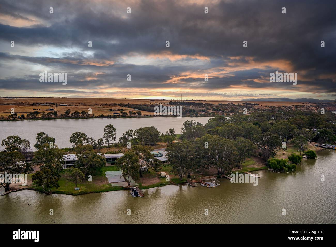 Big Bend sul fiume Murray, Australia meridionale Foto Stock