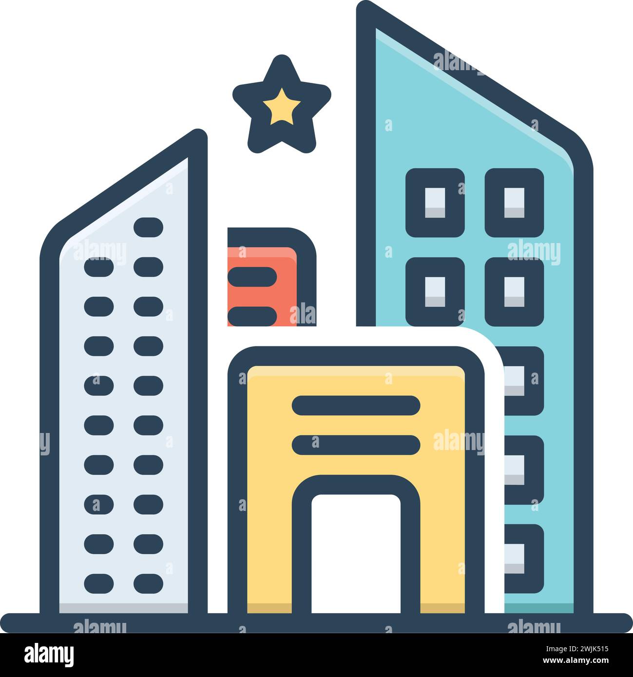 Icona per le aziende, edilizia Illustrazione Vettoriale