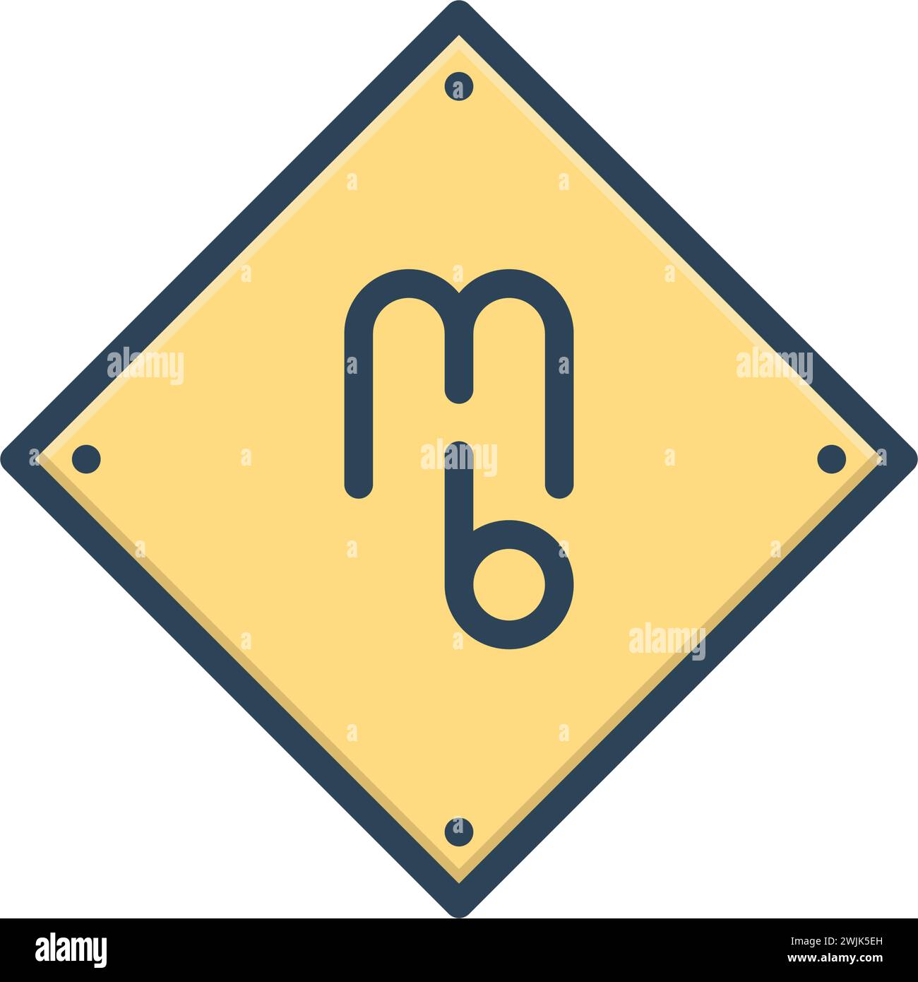 Icona per mb,font Illustrazione Vettoriale