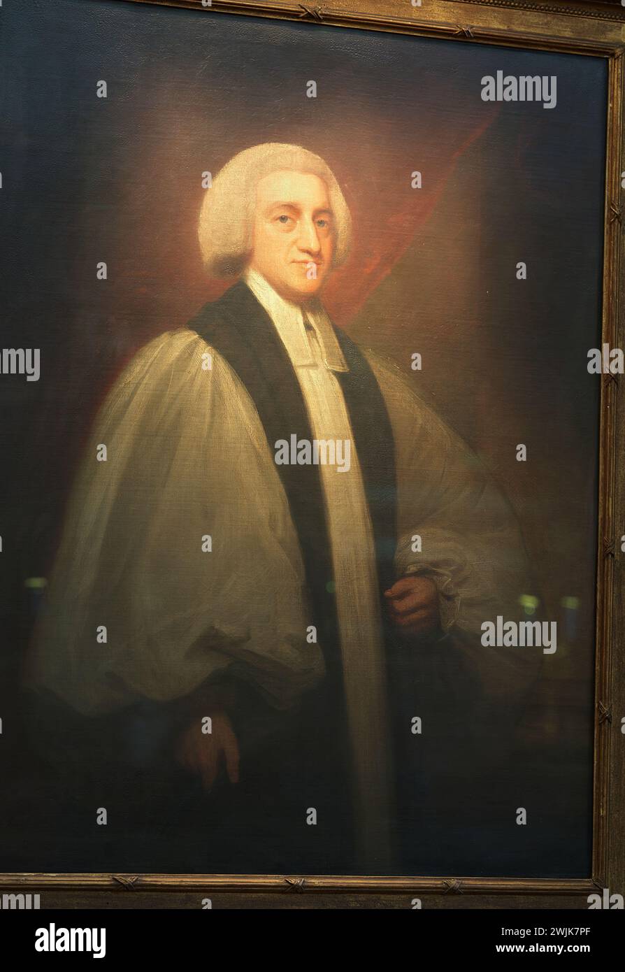 Ritratto di Charles Agar (Conte di Normaton e Arcivescovo di Dublino 1801), nella sala da pranzo del Christ Church College, Università di Oxford. Foto Stock