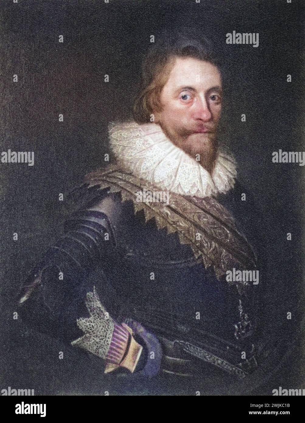 Henry Wriothesley, 3 anni. Conte di Southampton (geb. 6. Ottobre 1573 a Cowdray House bei Midhurst; Gest. 10. November 1624 in Bergen op Zoom) War ein englischer Adliger, der als Patron von William Shakespeare und MIT-Gründer der Kolonie Virginia bekannt ist, Historisch, digital restaurierte Reproduktion von einer Vorlage aus dem 19. Jahrhundert, data record non dichiarata Foto Stock