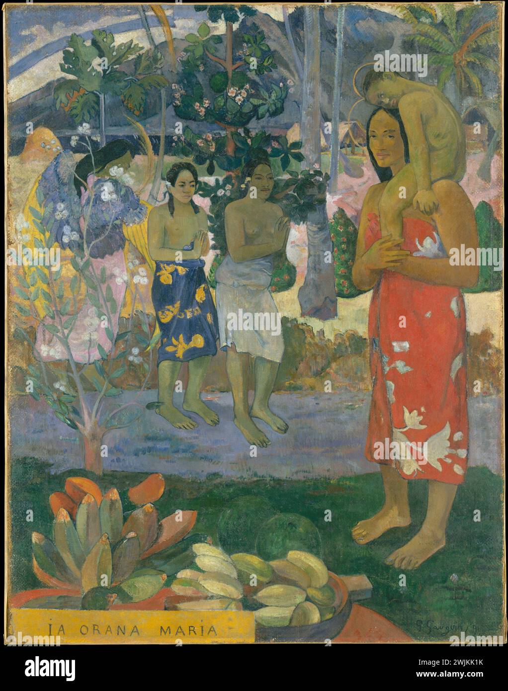 IA Orana Maria (Ave Maria) Paul Gauguin 1891 Foto Stock