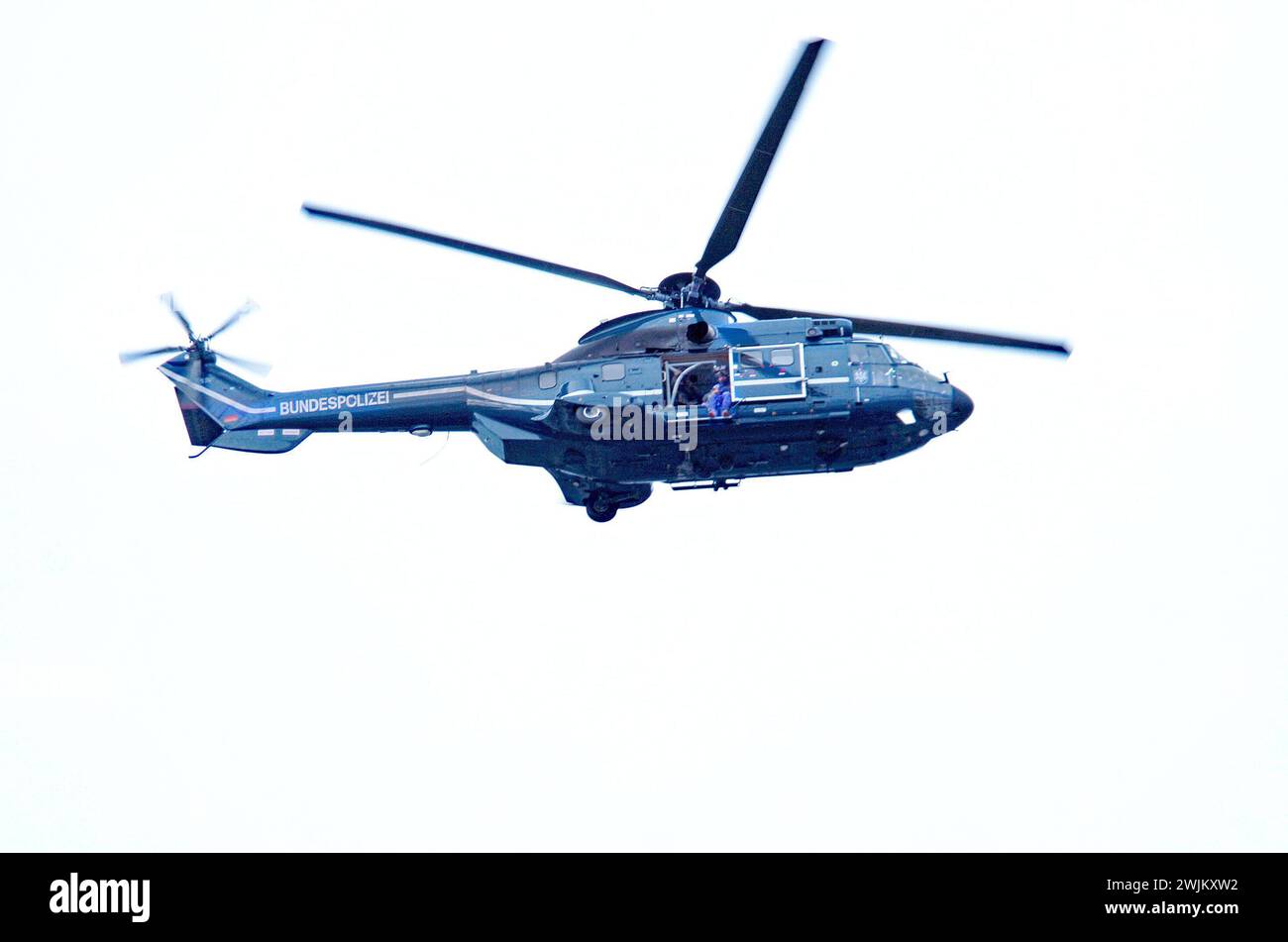 Bundespolizei begleitet Staatsbesuche aus der Luft ueber città berlinese **** la polizia federale accompagna le visite di stato dall'alto sopra il centro della città berlinese Foto Stock