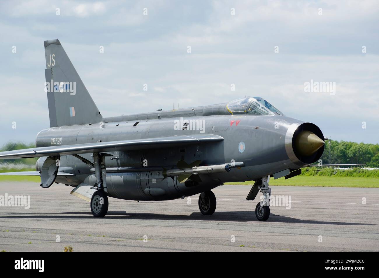 Lightning F6, XR728, Bruntingthorpe, Inghilterra, Regno Unito. Foto Stock