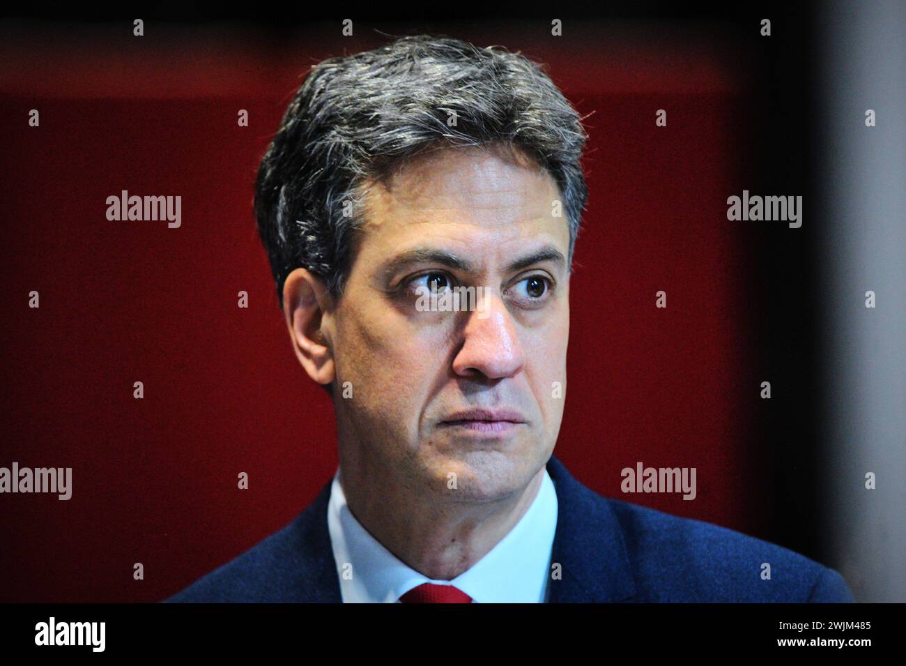 Glasgow Scozia, Regno Unito 16/02/2024, . Ed Miliband Shadow Secretary of State of Climate Change and Net Zero of the United Kingdom alla Scottish Labour Conference 2024. credito sst/alamy notizie in diretta Foto Stock