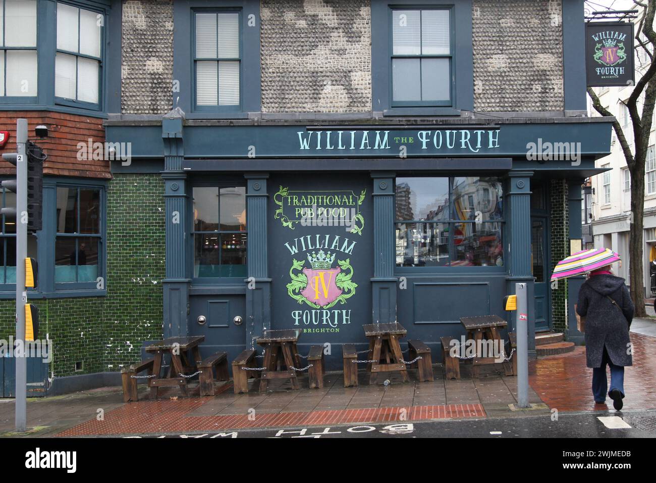 William the IV Public House, Brighton, Inghilterra, Regno Unito, febbraio 2024 Foto Stock