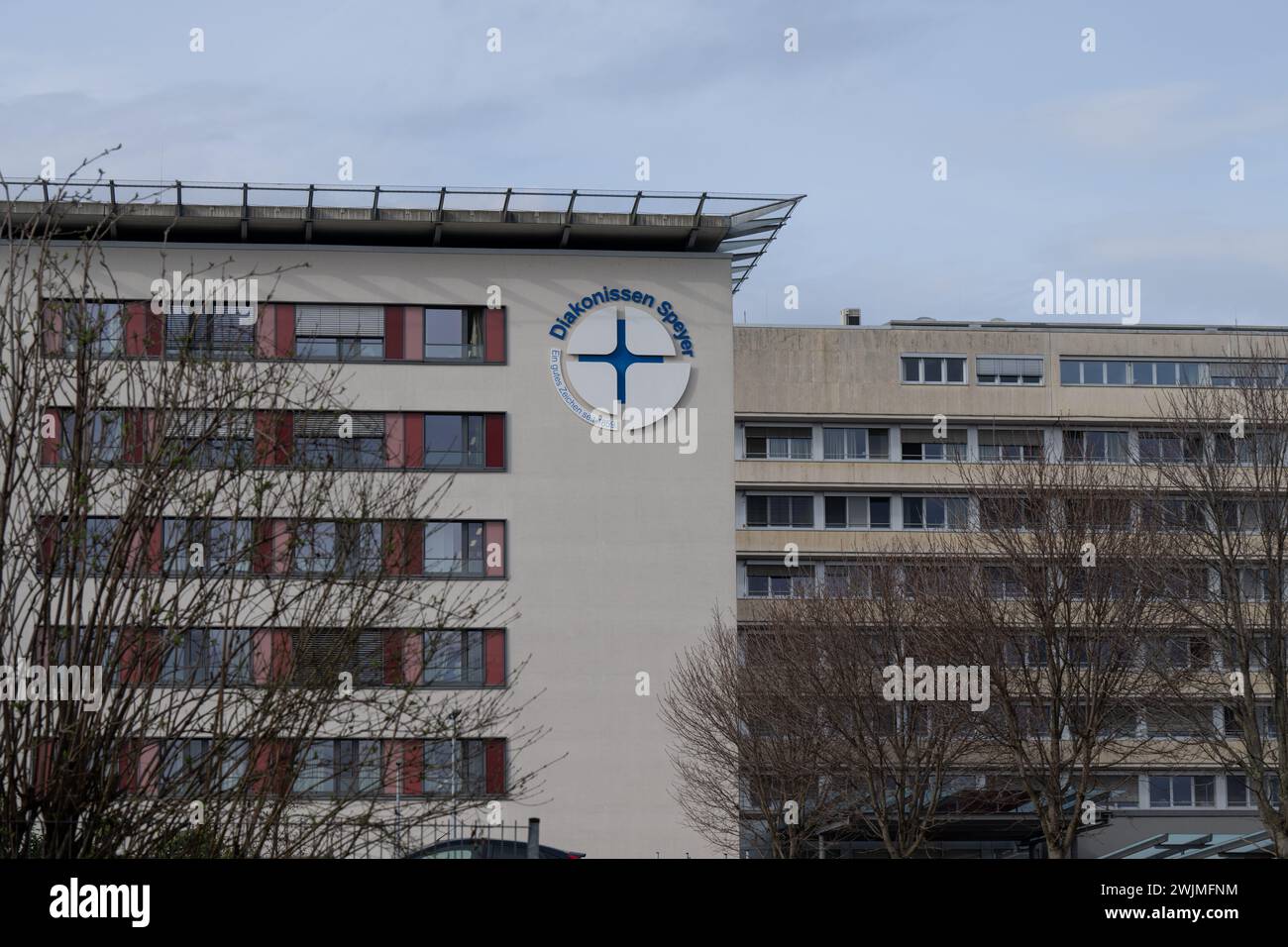 , Gesundheit, Deutschland, Rheinland-Pfalz, Speyer, 16.02.2024, Das Diakonissen Krankenhaus a Spira. Foto Stock