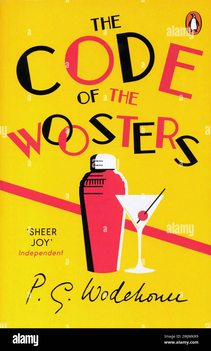 Copertina del libro. "Il codice dei Woosters" di P.G.Wodehouse. Foto Stock