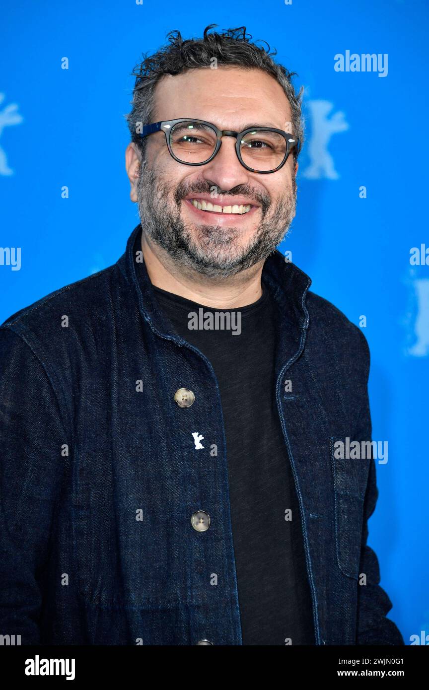 Alfonso Ruizpalacio beim Photocall zum Kinofilm la Cocina auf der Berlinale 2024 / 74. Internationale Filmfestspiele Berlin im Hotel Grand Hyatt. Berlino, 16.02.2024 *** Alfonso Ruizpalacio al photocall per il film la Cocina al Berlinale 2024 74 Berlin International Film Festival presso l'Hotel Grand Hyatt Berlin, 16 02 2024 foto:Xn.xKubelkax/xFuturexImagex cocina_4210 Foto Stock