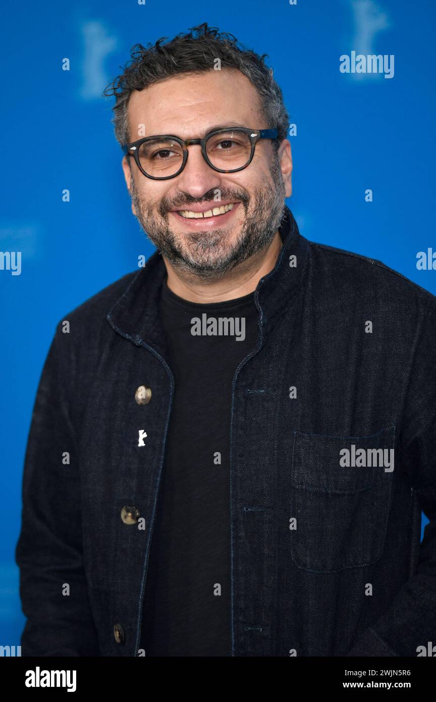 Alfonso Ruizpalacio beim Photocall zum Kinofilm la Cocina auf der Berlinale 2024 / 74. Internationale Filmfestspiele Berlin im Hotel Grand Hyatt. Berlino, 16.02.2024 *** Alfonso Ruizpalacio al photocall per il film la Cocina al Berlinale 2024 74 Berlin International Film Festival all'Hotel Grand Hyatt Berlin, 16 02 2024 foto:XC.xNiehausx/xFuturexImagex cocina_4242 Foto Stock