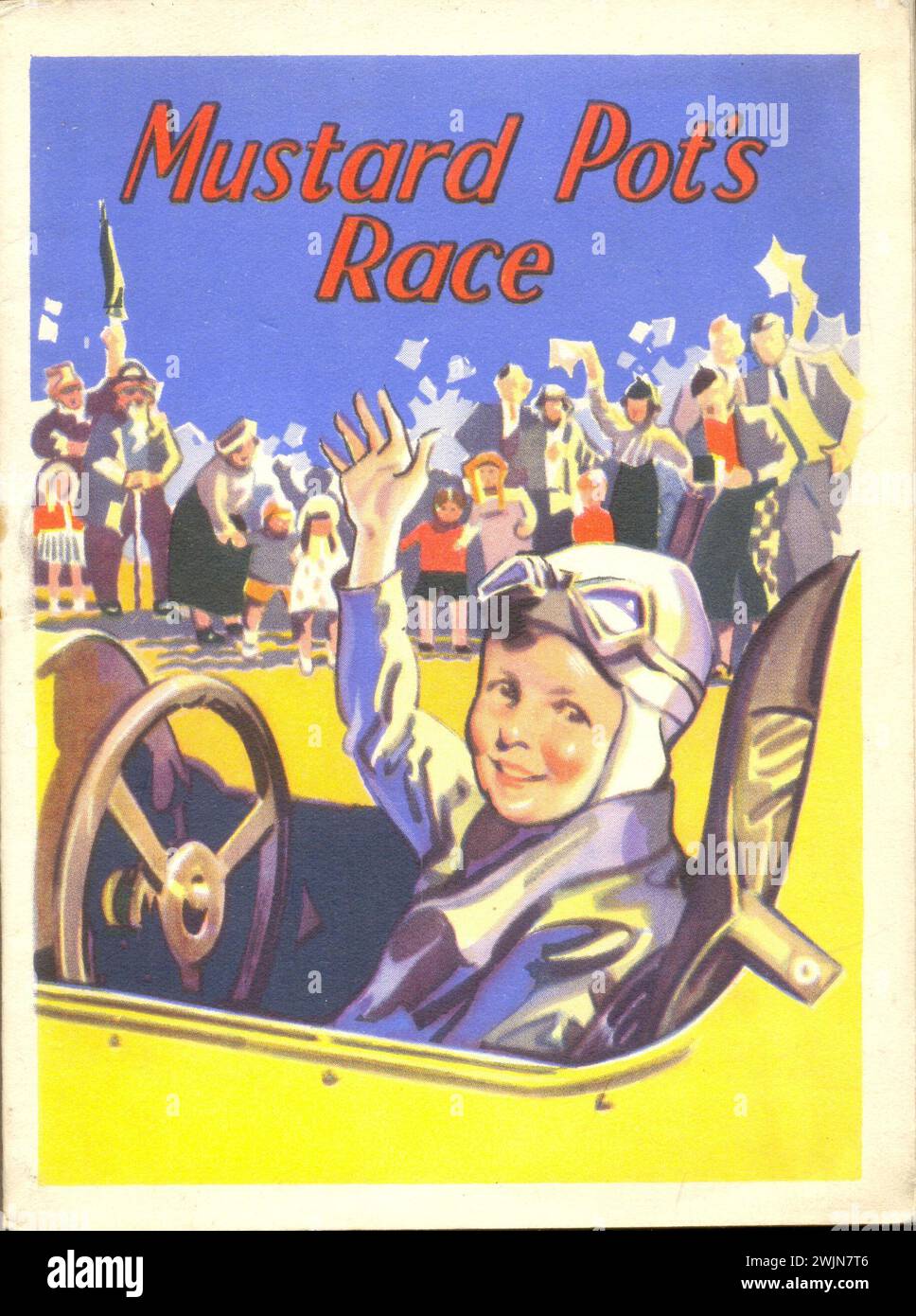 Copertina anteriore di Mustard Pot's Race un omaggio pubblicitario per J & J Colman's Mustard Products intorno al 1940 Foto Stock