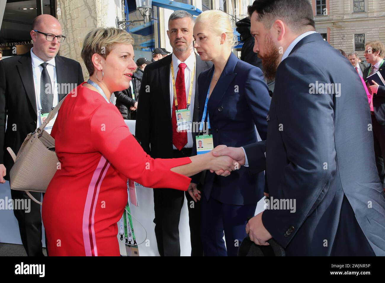 Die Witwe des verstorbenen KremlKritikers Alexey Navalny, Frau Julija