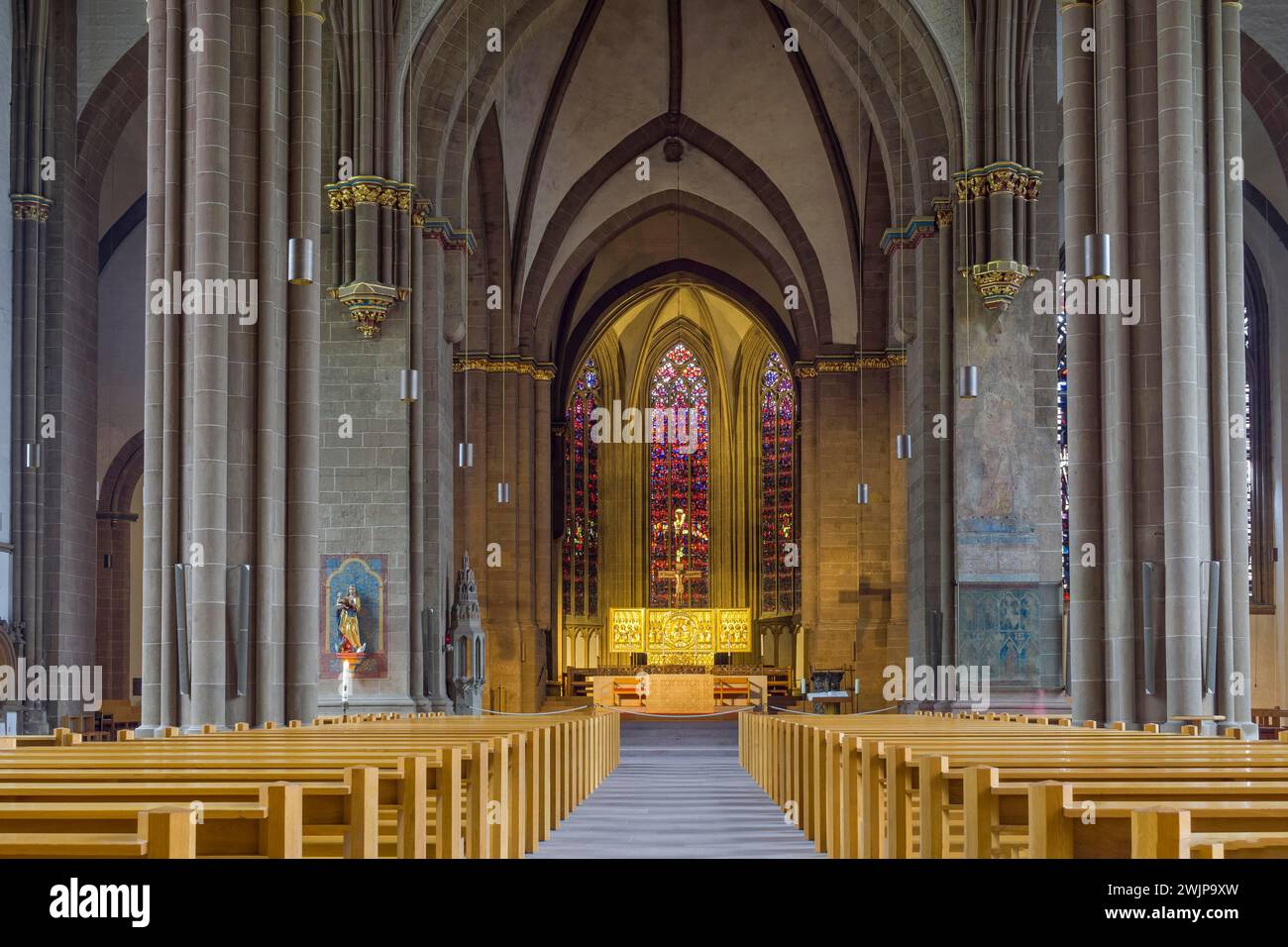 Cattedrale interna di Minden Germania Foto Stock
