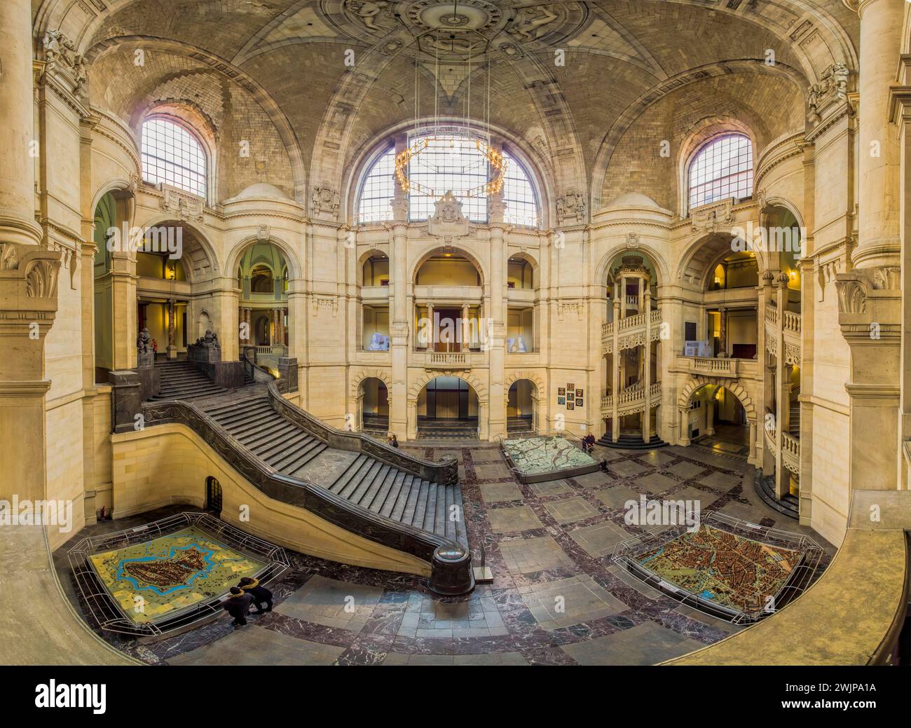 Municipio Panorama interno Hannover Germania Foto Stock