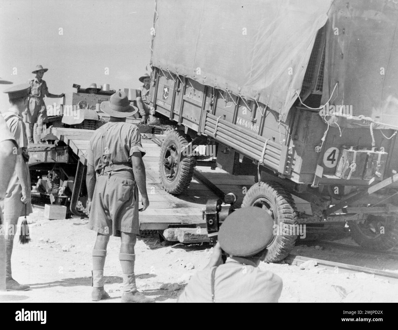 A. I. F. nel deserto occidentale. 23 ottobre 1940. Foto Stock