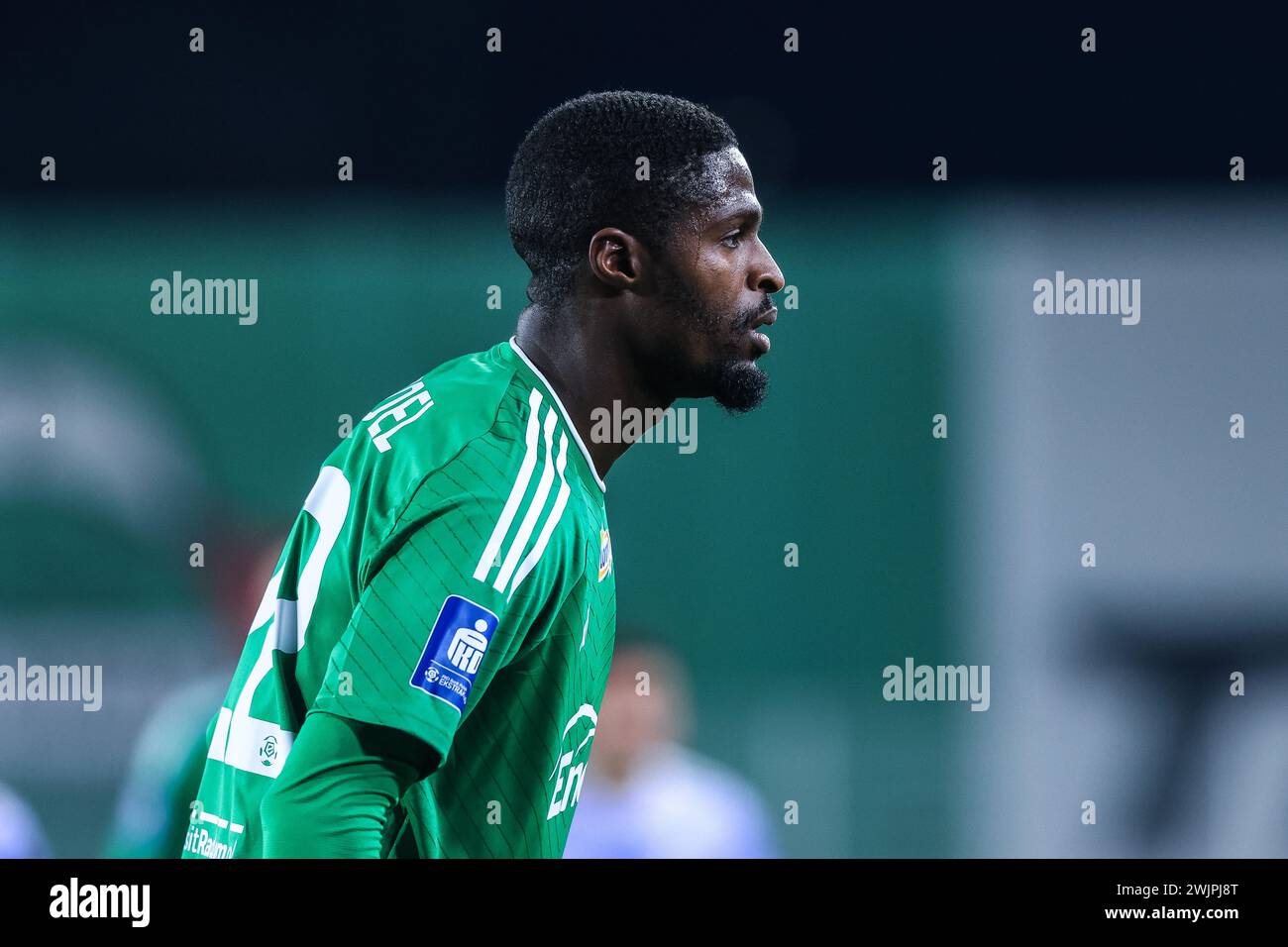 16.02.2024 Radom Pilka nozna PKO Ekstraklasa 2023/2024 Radomiak Radom - Pogon Szczecin N/z Jardel foto Adam Starszynski/PressFocus 16.02.2024 Radom Football PKO Ekstraklasa2023/2024, top Division polacca Radomiak Radom - Pogon Szczecin Jardel Credit Adam Starszynski/PressFocus Credit: SIPA News USA/Alamy Live Foto Stock
