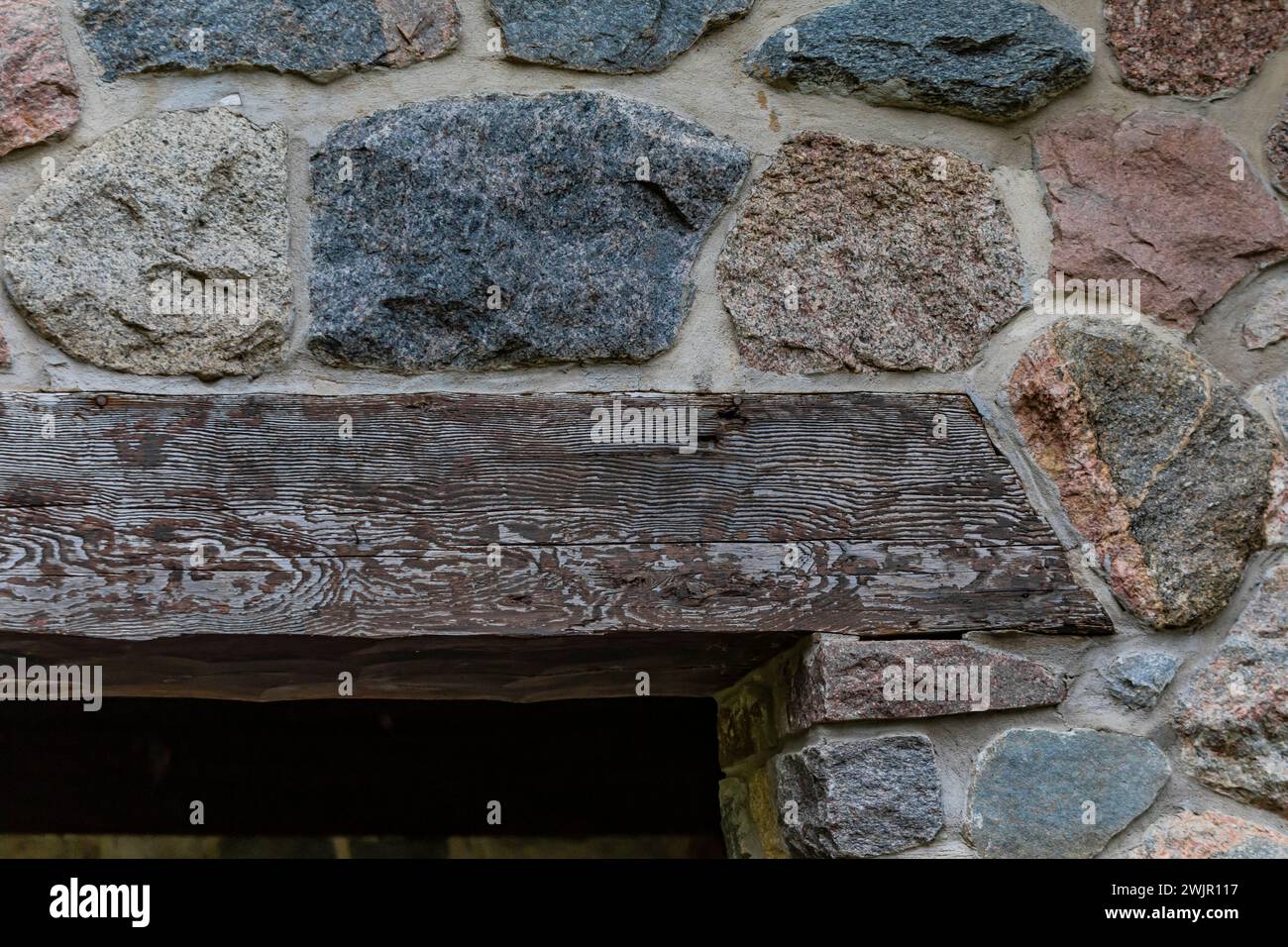 Carl Fritz Henning Shelter costruito dalla CCC durante la grande depressione nel Ledges State Park vicino a Boone, Iowa, Stati Uniti Foto Stock