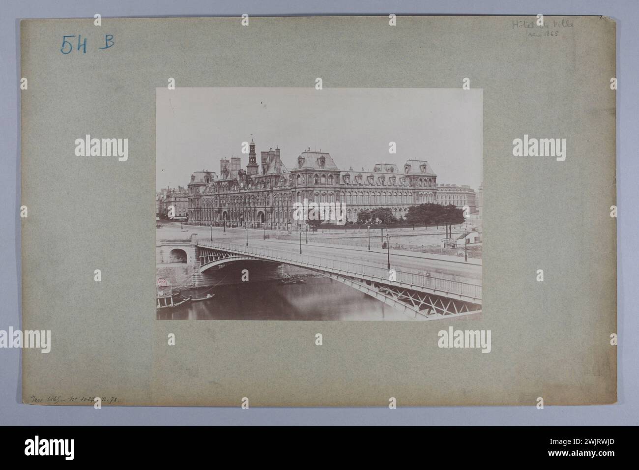Emonts o Emonds, Pierre (n.1831-03-29-D.1912), municipio. 4° arrondissement, Parigi. (Titolo fedele), 1860, carta all'albumina. Museo Carnavalet, storia di Parigi. Foto Stock