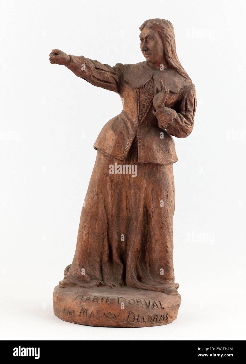 Charles Kotra (1859-1942?). Ritratto di Marie Dorval nata Marie-Thomasse-Amélie Delaunay (1798-1849), attrice. Ruolo di Marion Delorme in "Marie Delorme". Terracotta. Parigi, museo Carnavalet. 74057-26 attrice, comico francese, derisione, modellazione, caricamento verticale, scultore, terracotta, XIX XIX XIX XIX XIX XIX XIX secolo, caricatura Foto Stock