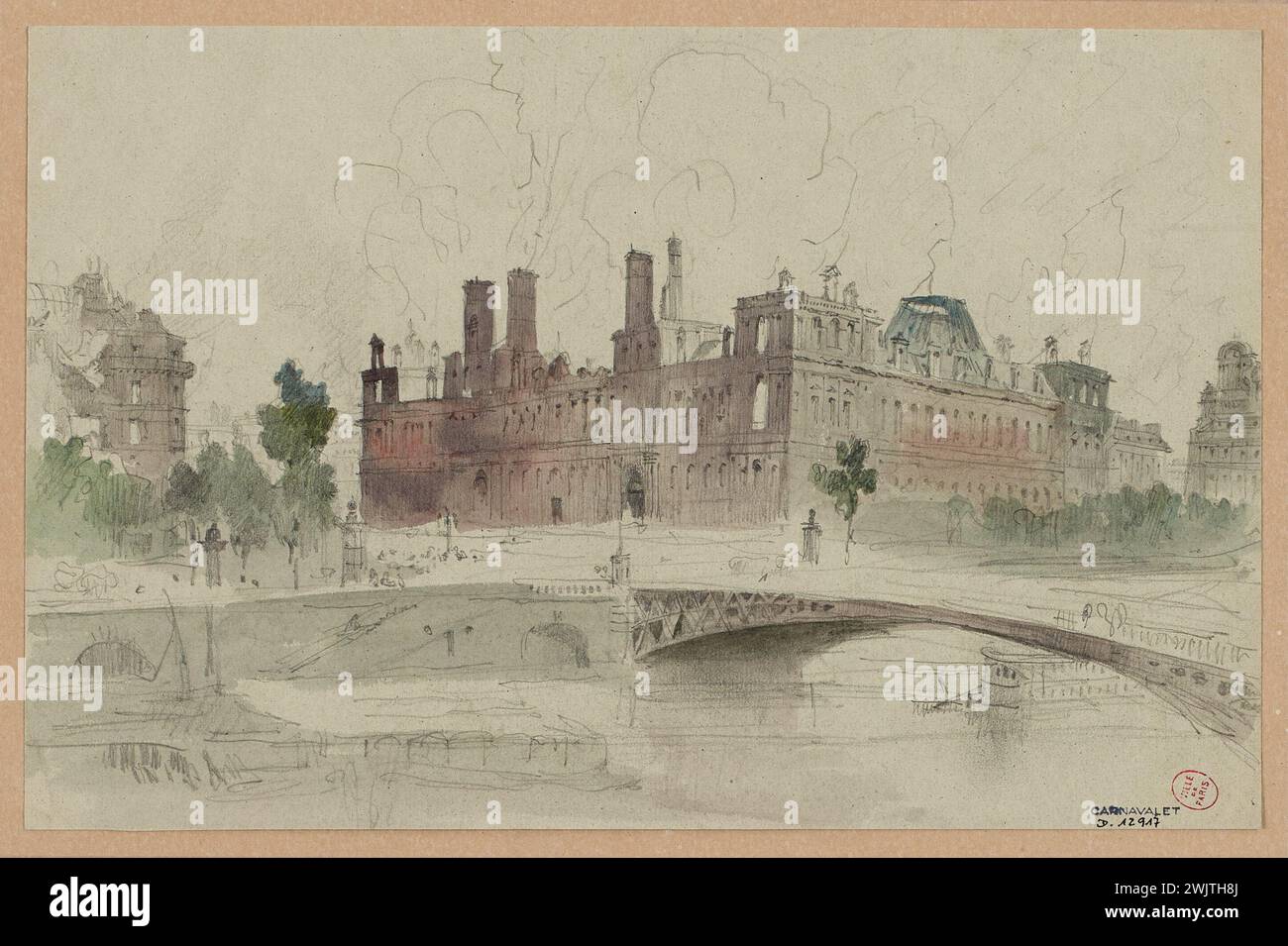 Prévost-Dumarchais, Hippolyte Adrien Démetrius (o Provos-Dumarchais), municipio di Parigi. (Titolo fittizio). Museo Carnavalet, storia di Parigi. Foto Stock