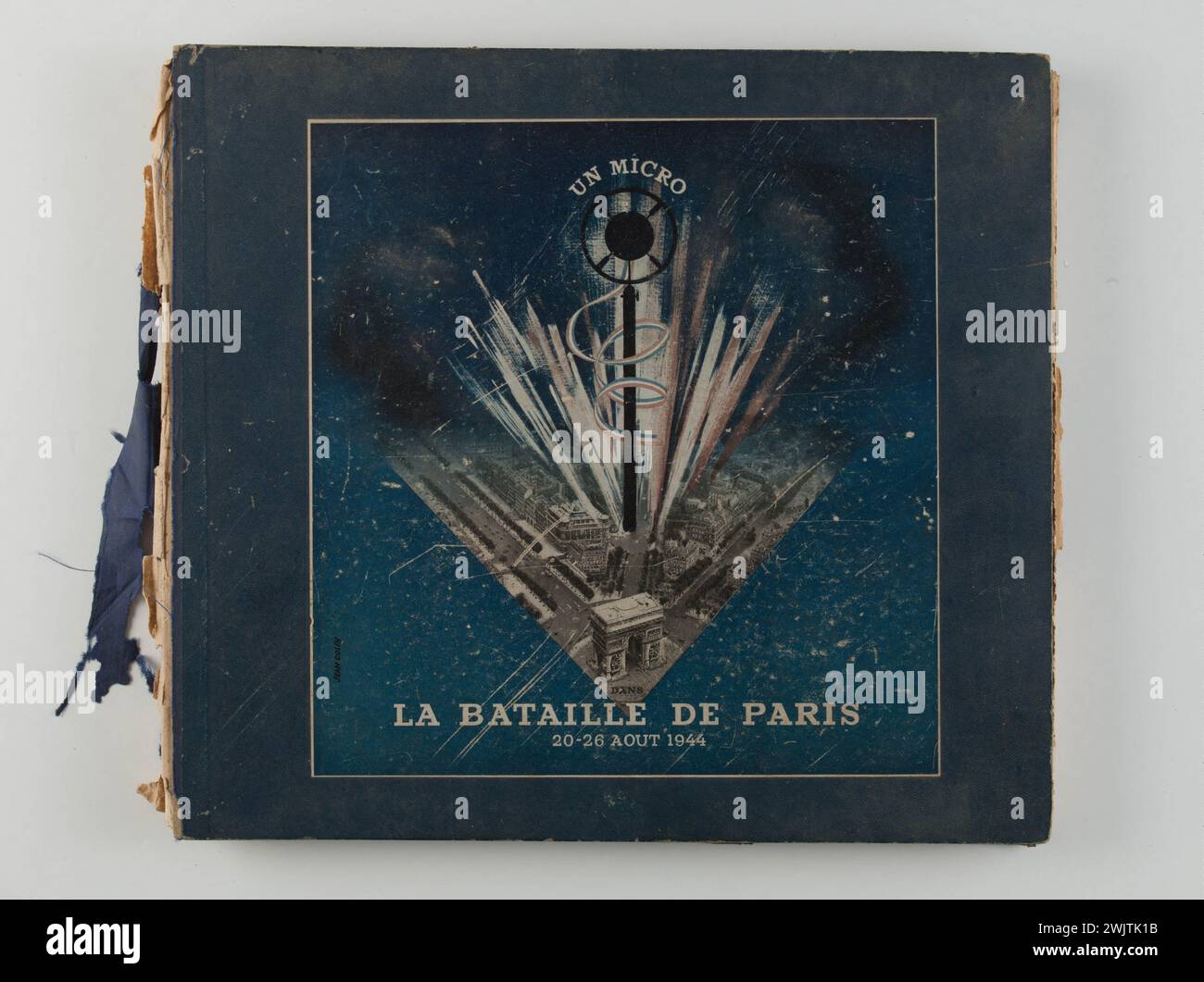 Album contenente 4 dischi che ripercorrono la Battaglia di Parigi dal 20 al 26 agosto 1944. Pacifico - compagnie Générale du Disc. 1945. Museo generale Leclerc in Hauteclocque e la liberazione di Parigi, Museo Jean Moulin. Vinile record, 1939-1945 guerra, guerra 39-45, seconda guerra mondiale Foto Stock