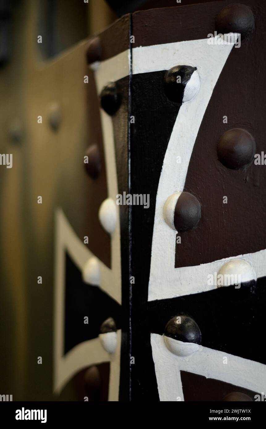 emblema di svastica dal lato del carro armato tedesco della seconda guerra mondiale Foto Stock