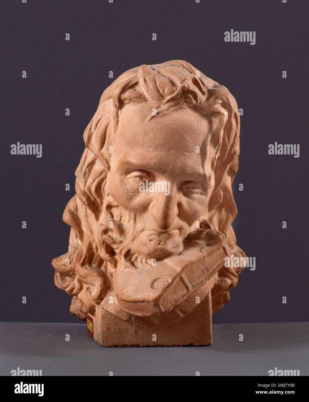 Jean-Pierre Dantan (1800-1869), ha detto Dantan il giovane. Caricatura del compositore e violinista italiano Niccolo Paganini (1784-1840). Intonaco patinato di terracotta. 1832 Parigi, museo Carnavalet. Compositore italiano, Pattero patina, ritratto, ritratto, terracotta, violinista, caricatura Foto Stock