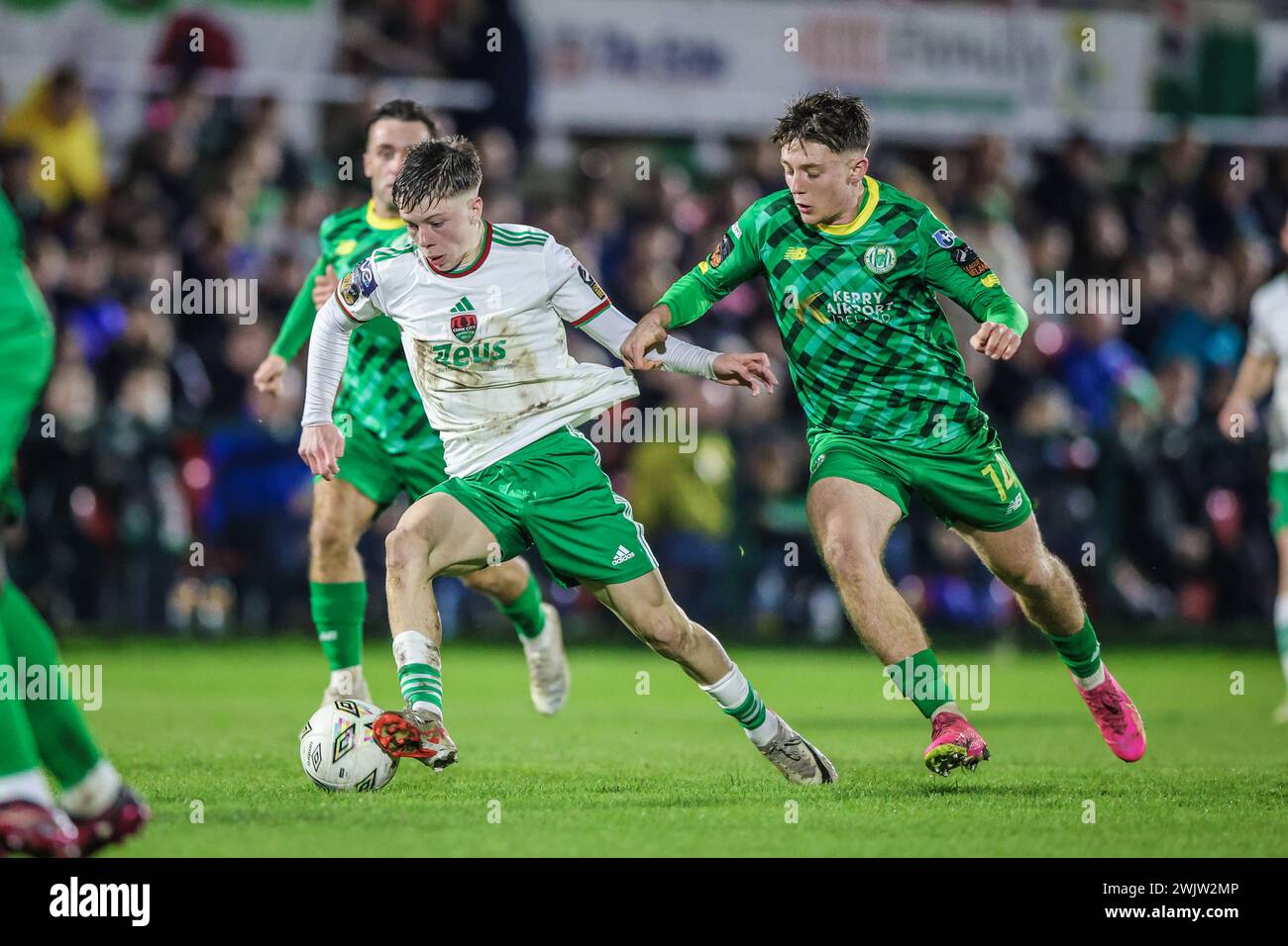 16 febbraio 2024, Turners Cross, Cork, Irlanda - Cathal o Sullivan alla League of Ireland First Division: Cork City FC 2 - Kerry FC 0 Foto Stock