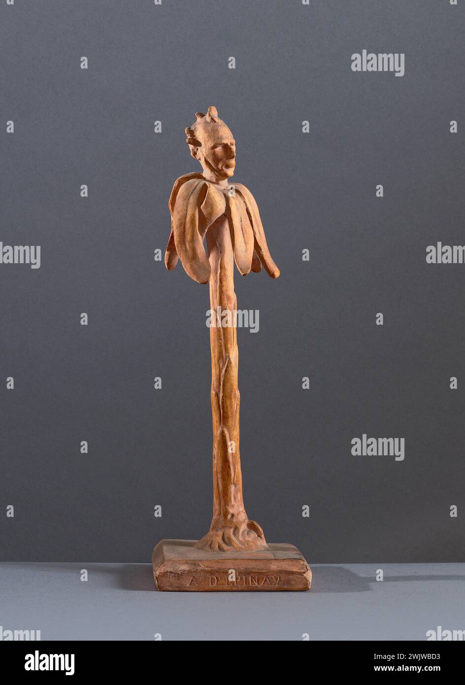 Jean-Pierre Dantan (1800-1869) ha detto Dantan il giovane. Caricatura dell'avvocato, politico, Adrien d'Epinay (1794-1839). Intonaco patinato di terracotta. 1834 Parigi, museo Carnavalet. Francese, politico, avvocato, patina patina, terracotta, caricatura Foto Stock