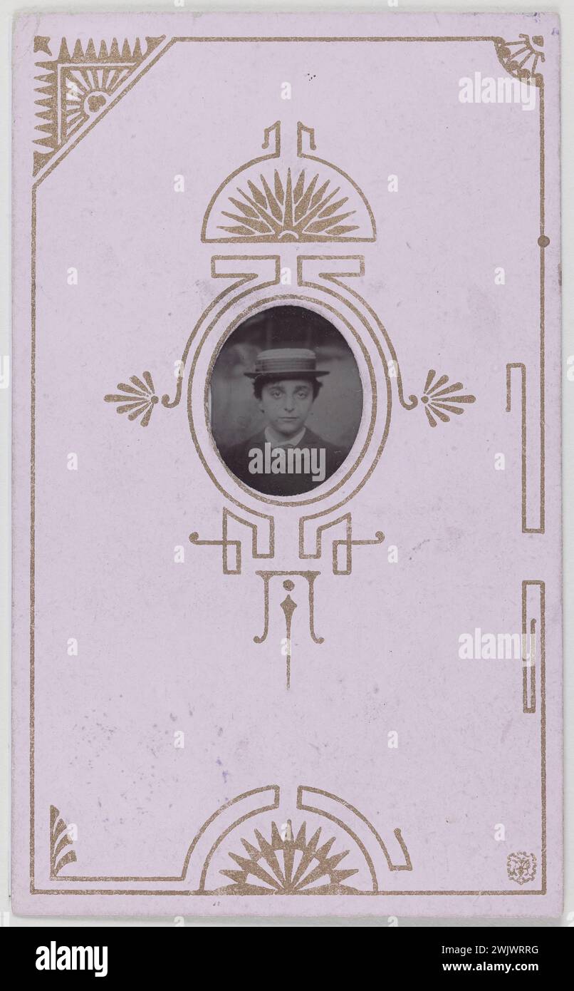 Anonimo. Georges Hugo. Estrazione di carta per albumina. 1880-1880. Parigi, casa di Victor Hugo. 200672-5 Foto Stock