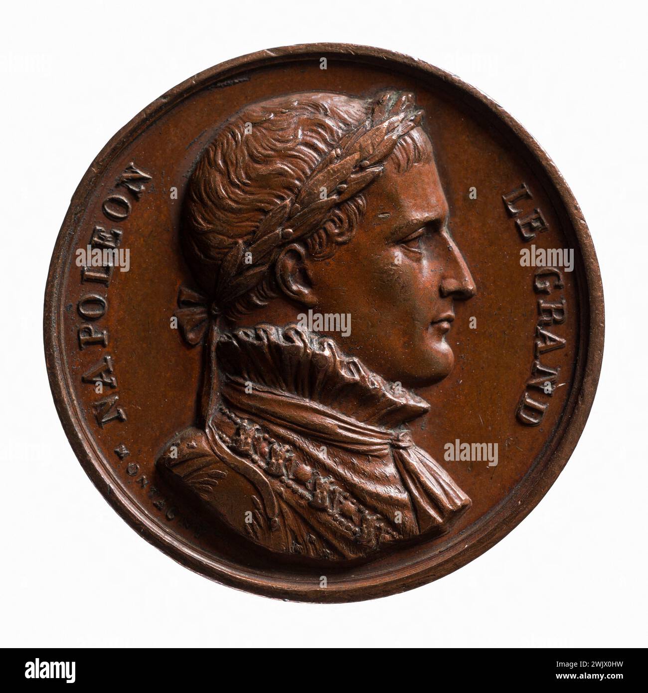 Jean-Pierre Montagny (1789-1862). Ritorno delle ceneri di Napoleone i, 15 dicembre 1840. Rame. Parigi, museo Carnavalet. Medaglia, numismatica Foto Stock