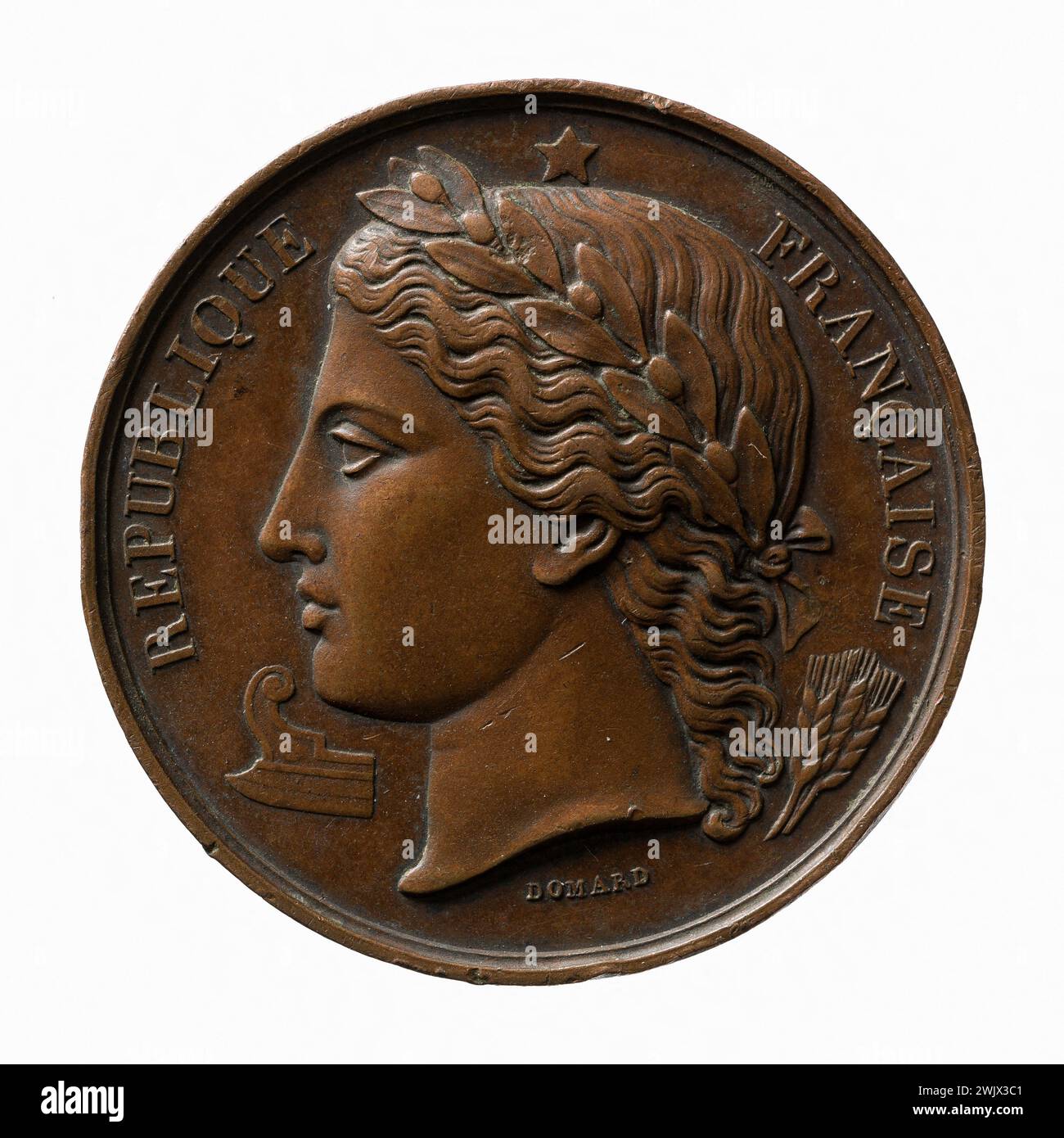 Le regtes di Argenteuil. Rame, 1851. Parigi, museo Carnavalet. Numismatica Foto Stock