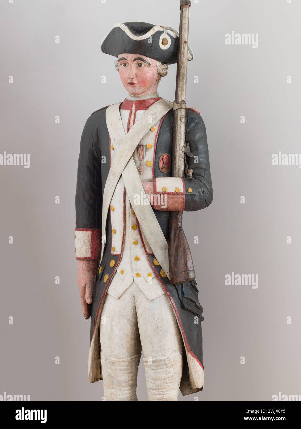 Anonimo, nella guardia nazionale. Marchio di reclutamento militare. Parigi (titolo fittizio), 1789. Legno, metallo. Museo Carnavalet, storia di Parigi. Foto Stock