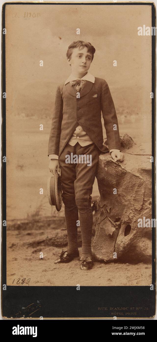 Georges Hugo. Carta all'albumina. Fotografia di Nadar (Gaspard-Félix Tournachon, dit-1820-1910), 1882. Parigi, Maison de Victor Hugo. Foto Stock