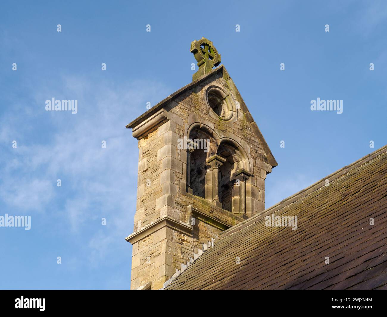 Campanile della chiesa di Sant'Elena, Kilnwick Percy Foto Stock
