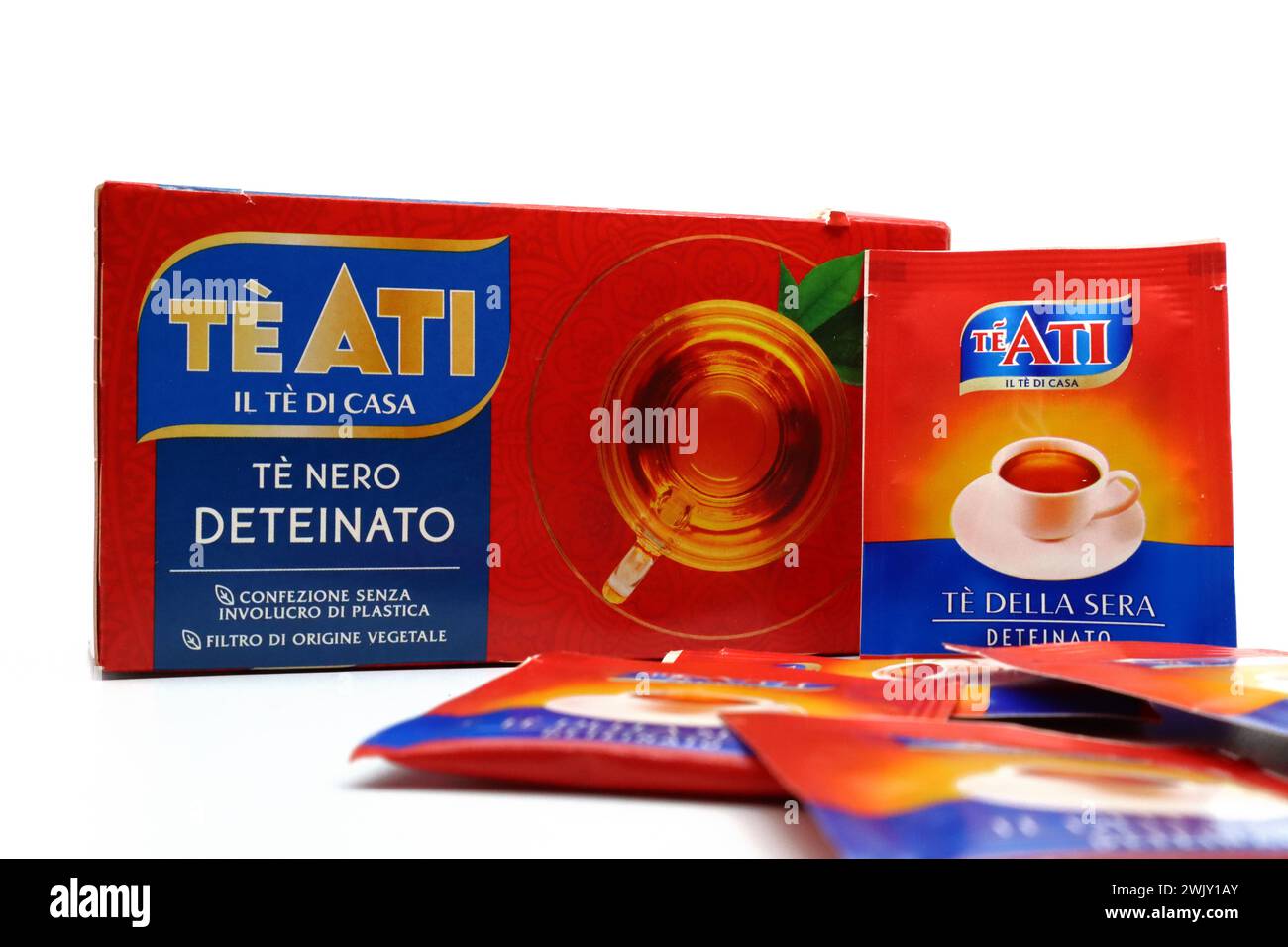 Tè nero decaffeinato te' ATI. Te' ATI è un marchio di Unilever Foto Stock