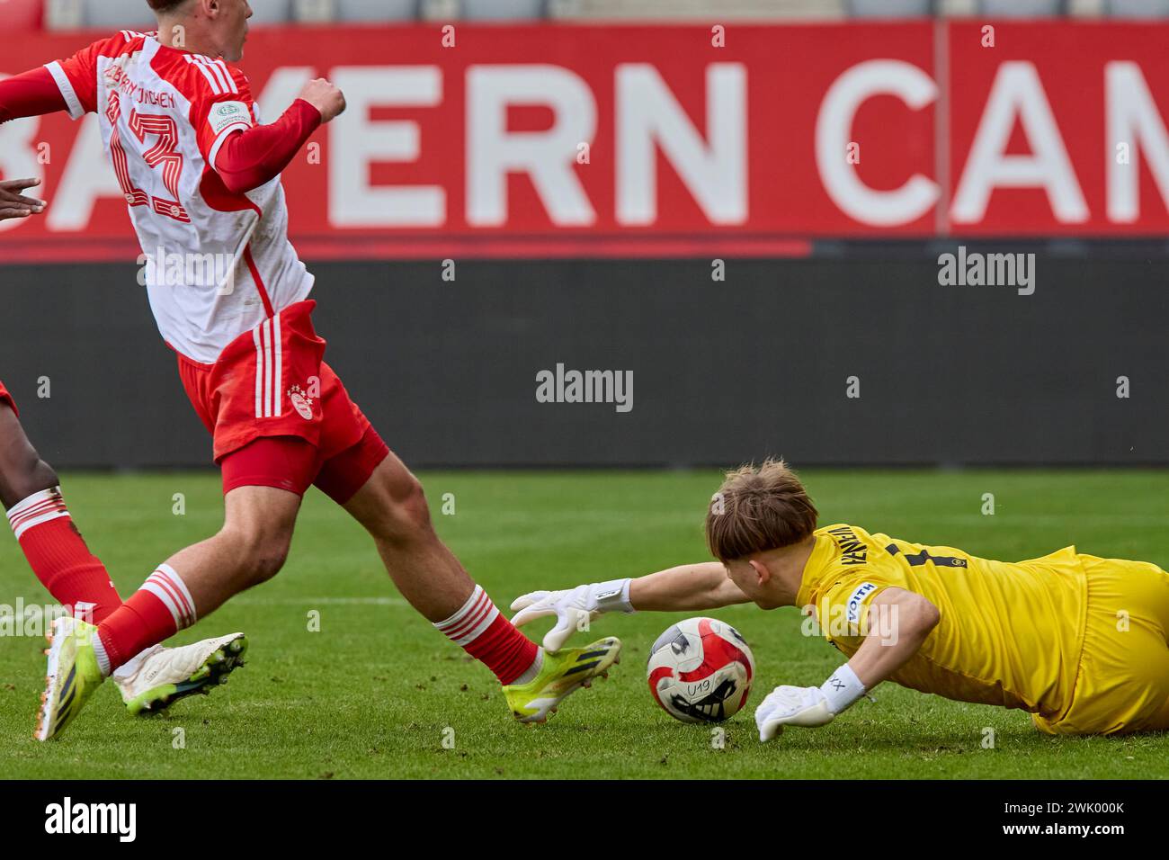 2024-02-10 20240210-15422005112, Deutsche Fussball Juniorenbundesliga Süd/Südwest Saison 2023/2024, Bundesliga 1, Junioren U19, Gameday 16 GERLACH to Foto Stock