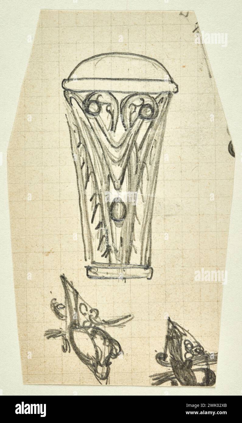 Deraisme, Pierre -Georges (n.1859 - D.1932), Pommeau (titolo principale), 1900. Grafite su foglio di blocco. Petit Palais, Museo di Belle Arti della città di Parigi. Foto Stock