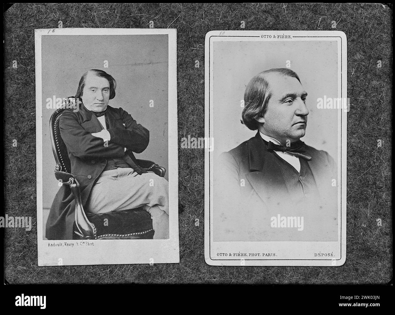 Otto & Proud, Ernest Renan (nome comune). Lastra fotografica in vetro. Museo della vita romantica. Foto Stock