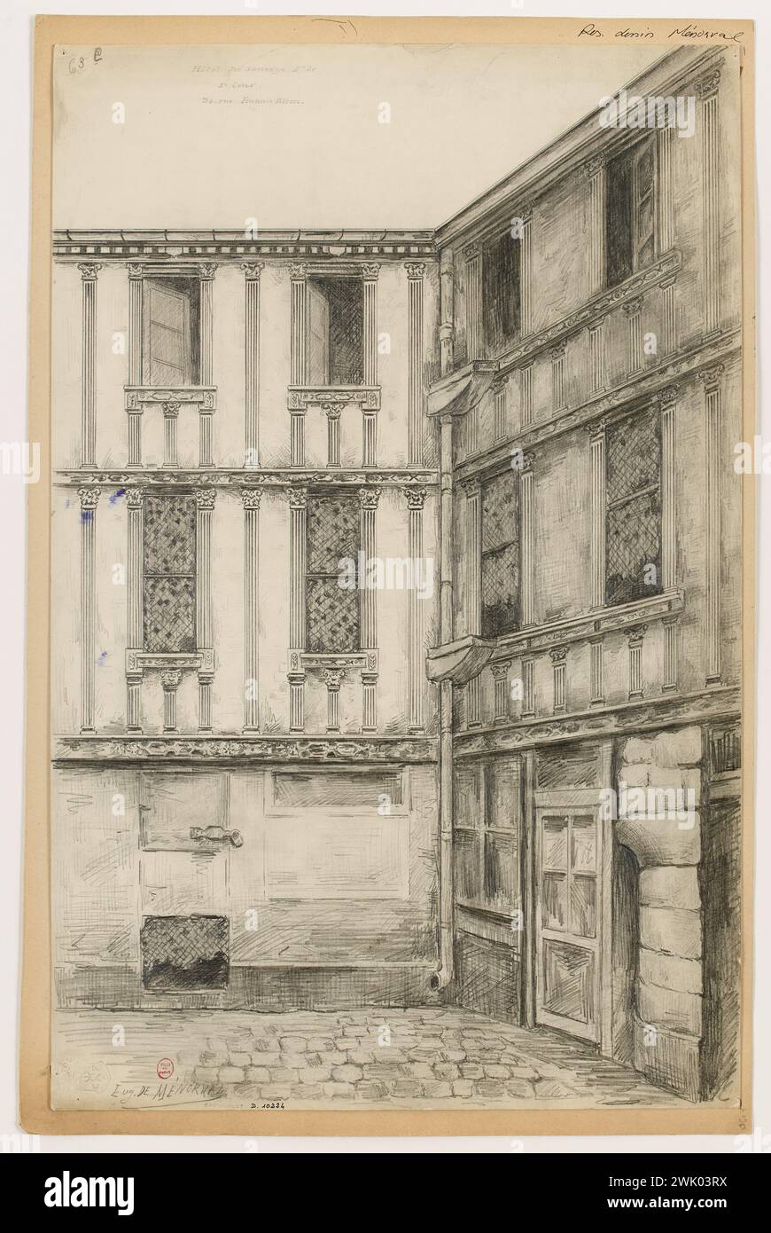 Ménorval, Eugène de (n.1829 - D.1897), 30. rue Francois Miron. (Titolo fittizio). Museo Carnavalet, storia di Parigi. Foto Stock