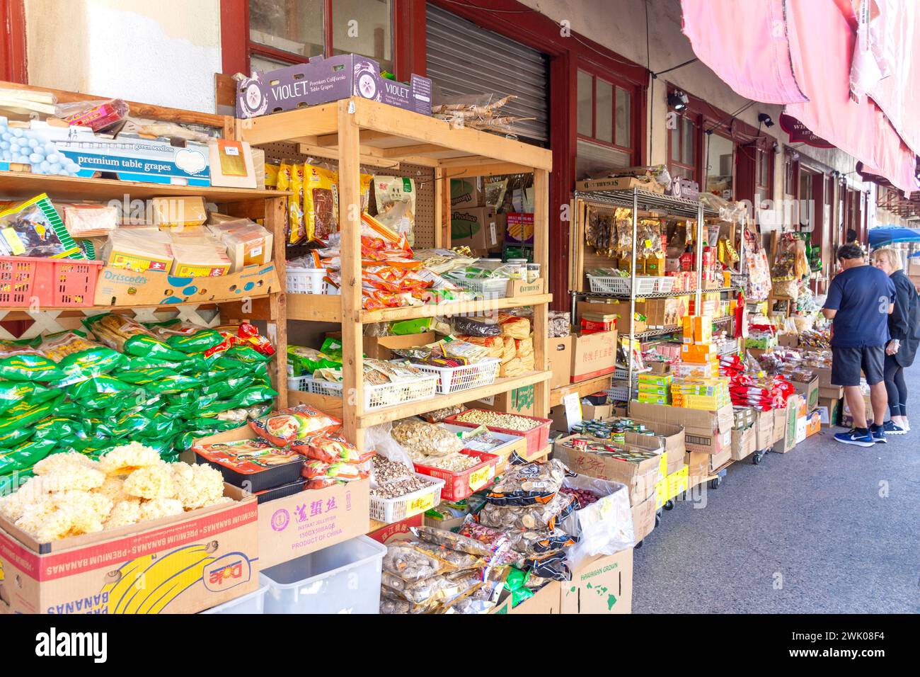 Chinese food shop, Maunakea Street, Chinatown, Honolulu, Oahu, Hawaii, Stati Uniti d'America Foto Stock