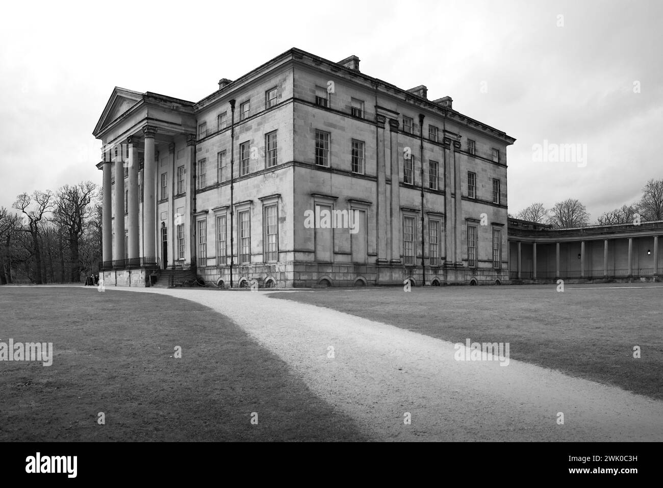 Immagini della residenza signorile di Attingham Park vicino a Shrewsbury Shropshire, edificio classificato Grade i e parco Foto Stock