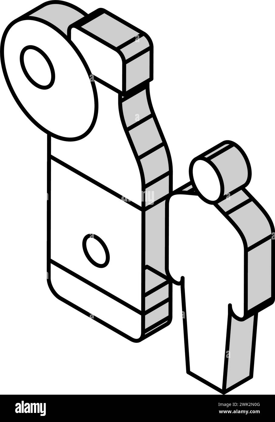 illustrazione vettoriale icona isometrica trattamento salute sciroppo Illustrazione Vettoriale