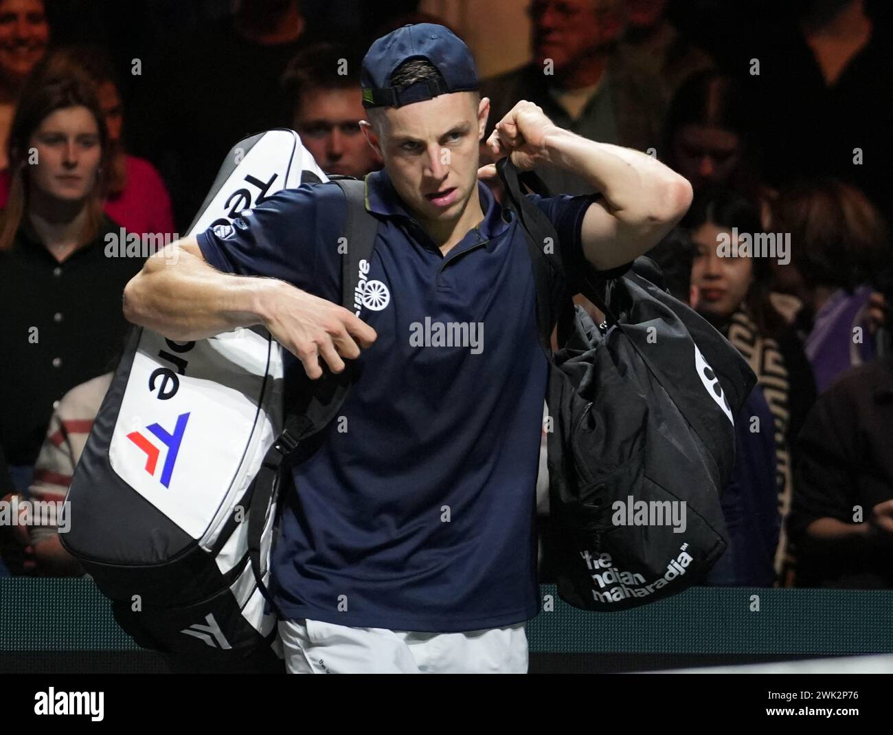 Rotterdam, Paesi Bassi. 18 febbraio 2024. Tallon Griekspoor di Nederland 1/2 finale durante l'ABN AMRO Open 2024, ATP 500 torneo di tennis il 17 febbraio 2024 a Rotterdam, Paesi Bassi. Foto di Laurent Lairys/ABACAPRESS.COM credito: Abaca Press/Alamy Live News Foto Stock