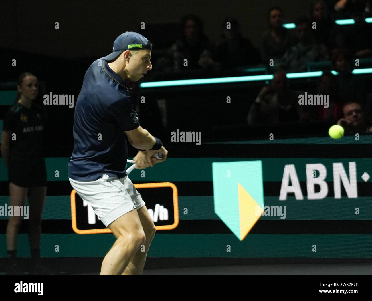 Rotterdam, Paesi Bassi. 18 febbraio 2024. Tallon Griekspoor di Nederland 1/2 finale durante l'ABN AMRO Open 2024, ATP 500 torneo di tennis il 17 febbraio 2024 a Rotterdam, Paesi Bassi. Foto di Laurent Lairys/ABACAPRESS.COM credito: Abaca Press/Alamy Live News Foto Stock