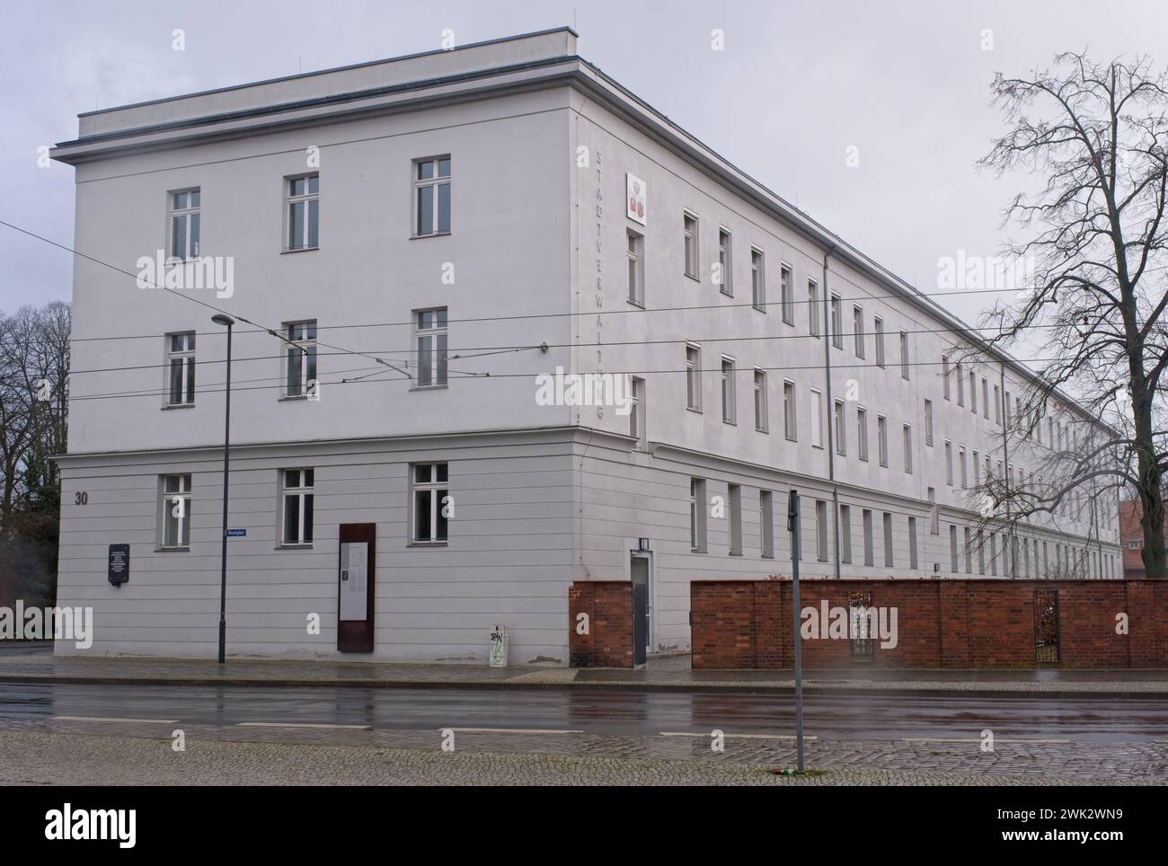 Brandendburg, Germania - 26 gennaio 2024. L'Antico Penitenziario di Brandeburgo era uno dei 6 centri per il programma di uccisione nazista Action T4 (eutanasia) Foto Stock