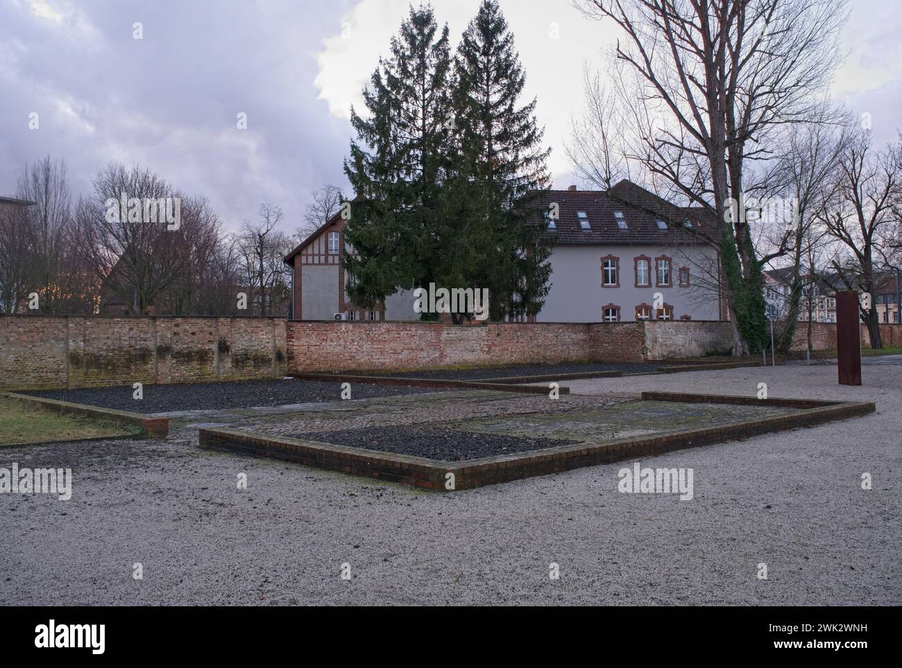 Brandendburg, Germania - 26 gennaio 2024. L'Antico Penitenziario di Brandeburgo era uno dei 6 centri per il programma di uccisione nazista Action T4 (eutanasia) Foto Stock